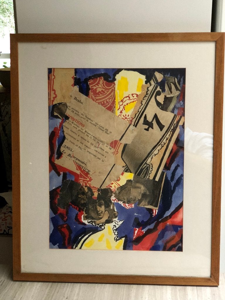 Kunstwerk “Brabo” (Hanssens) - ingekaderd, Antiek en Kunst, Ophalen, Overige technieken, Gesigneerd