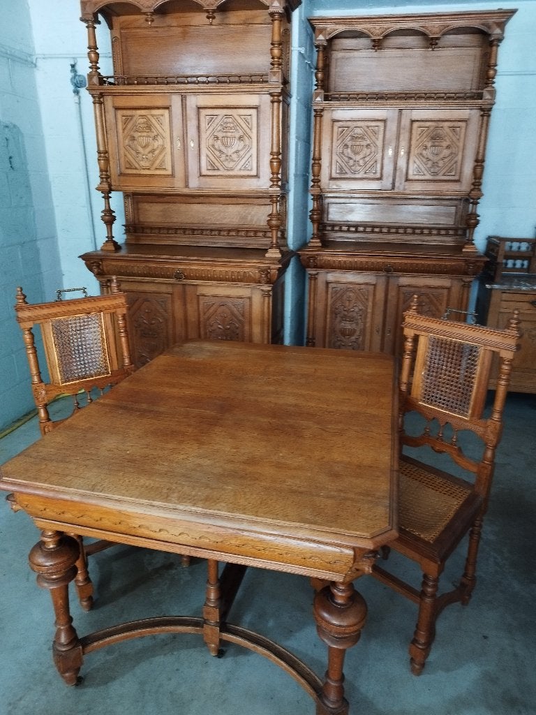 Salle à manger "Malinoise", Maison & Meubles, Enlèvement, Comme neuf, Malinoise, 4 à 6 chaises
