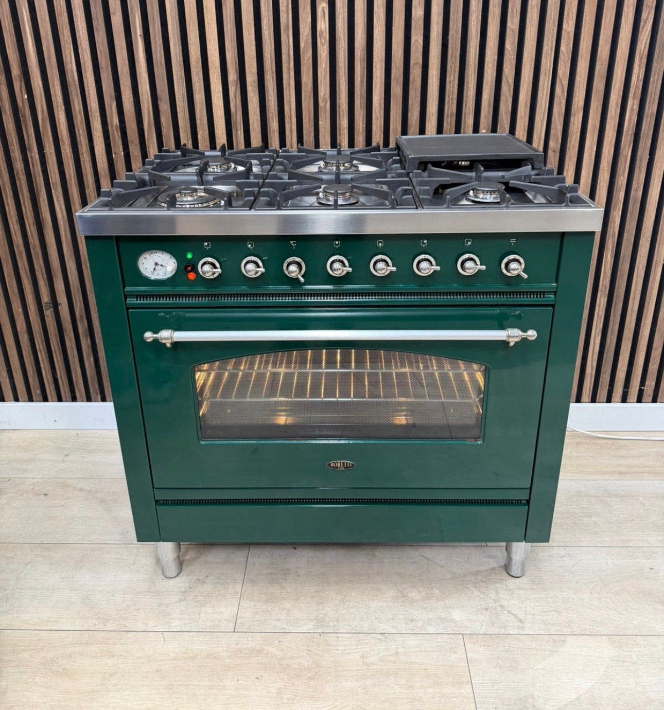 Prachtige Unieke groene Boretti Fornuis (Gratis bezorgen), Elektronische apparatuur, Fornuizen, 60 cm of meer, Ophalen of Verzenden