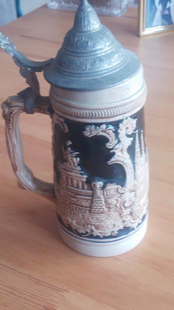 Duitse bier kan met klep made i n germany gestempeld., Ophalen of Verzenden