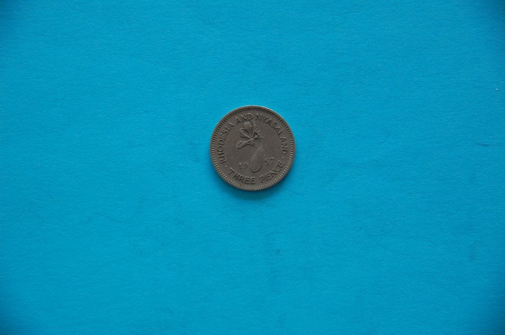 RHODÉSIE ET NYASSALAND : 3 pence 1957, Timbres & Monnaies, Envoi, Monnaie en vrac