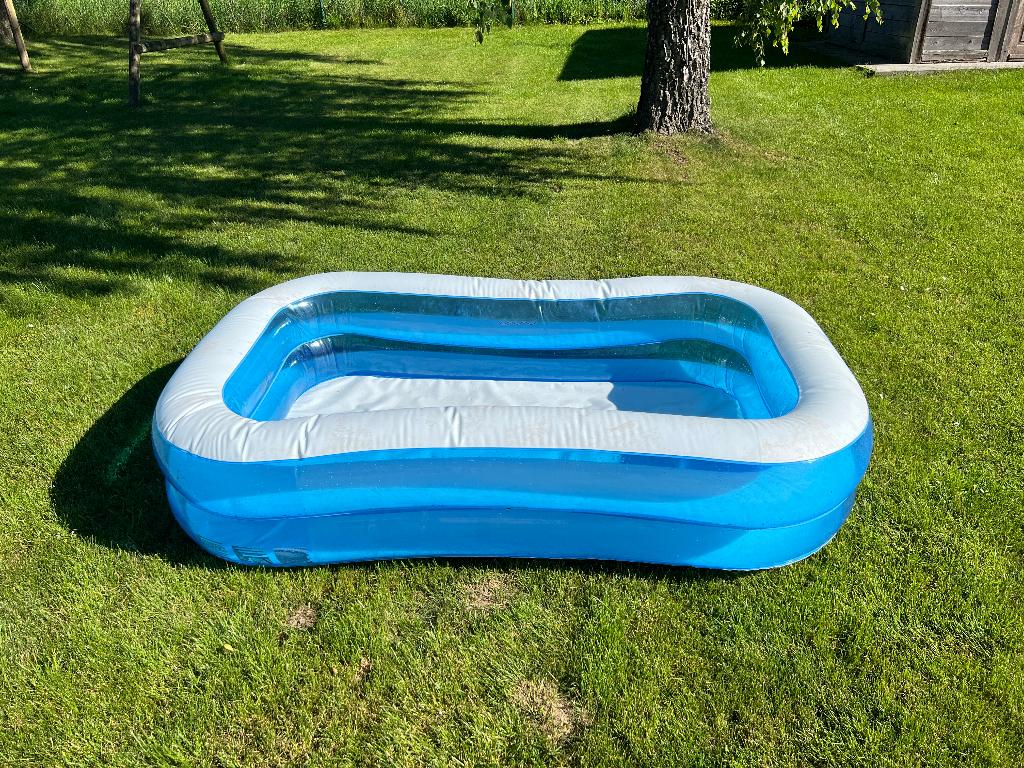 Klein opblaasbaar zwembad in de tuin van 1,9 m x 1,15 m, Ophalen, Gebruikt, Minder dan 80 cm, Opblaaszwembad