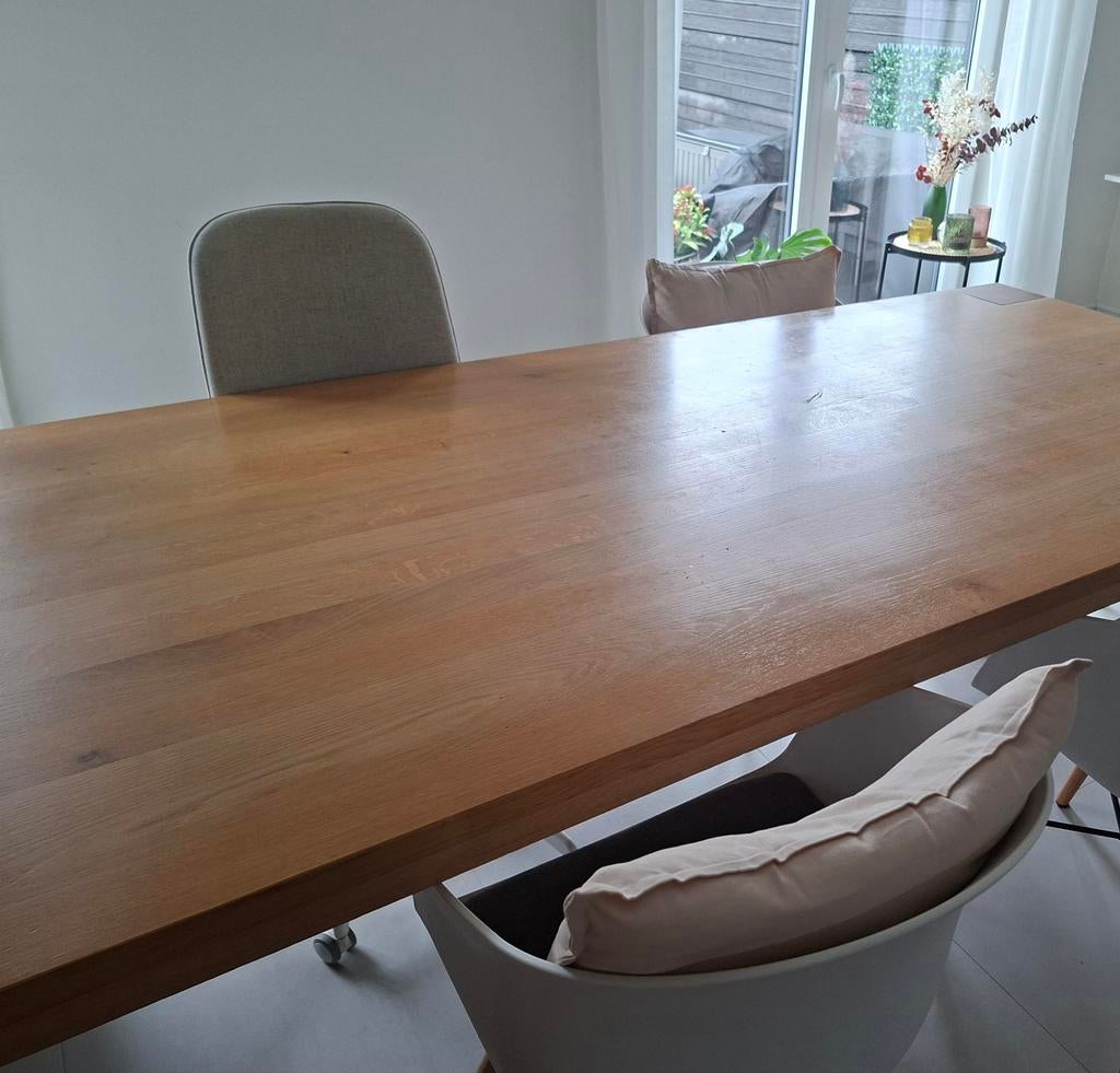 Table à manger en bois 2m20x1m, Enlèvement