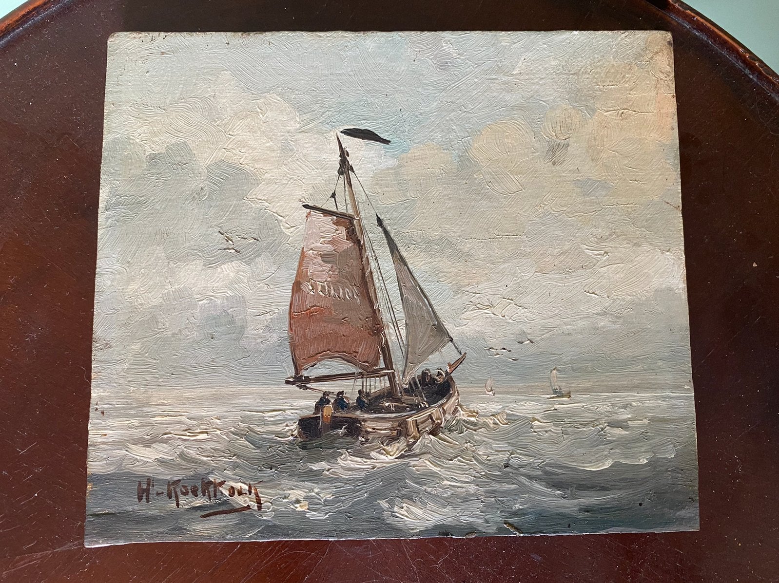 H koekkoek, Antiquités & Art, Enlèvement, Panneau