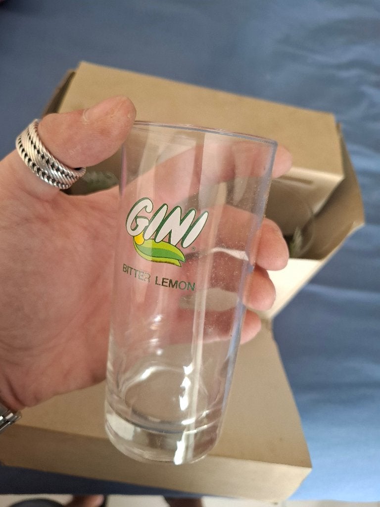 6 Gini citron glazen, Collections, Enlèvement ou Envoi, Neuf, Verre ou Verres, Autres marques