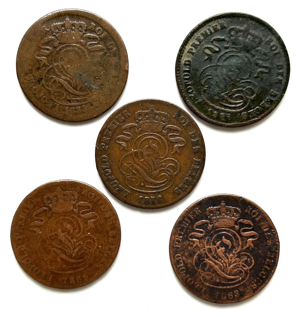 België, Leopold I, Ophalen of Verzenden, Brons, Losse munt