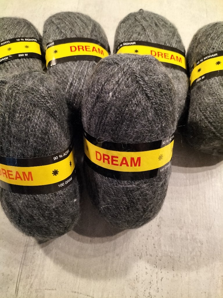Pelote de laine Dream gris (6 x 100 gr) C 7, Hobby & Loisirs créatifs, Enlèvement ou Envoi