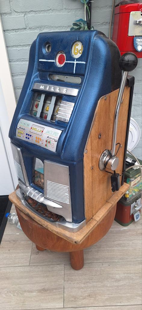 Prachtige vintage Mills eenarmige bandiet., Verzamelen, Automaten | Gokkasten en Fruitautomaten, Ophalen
