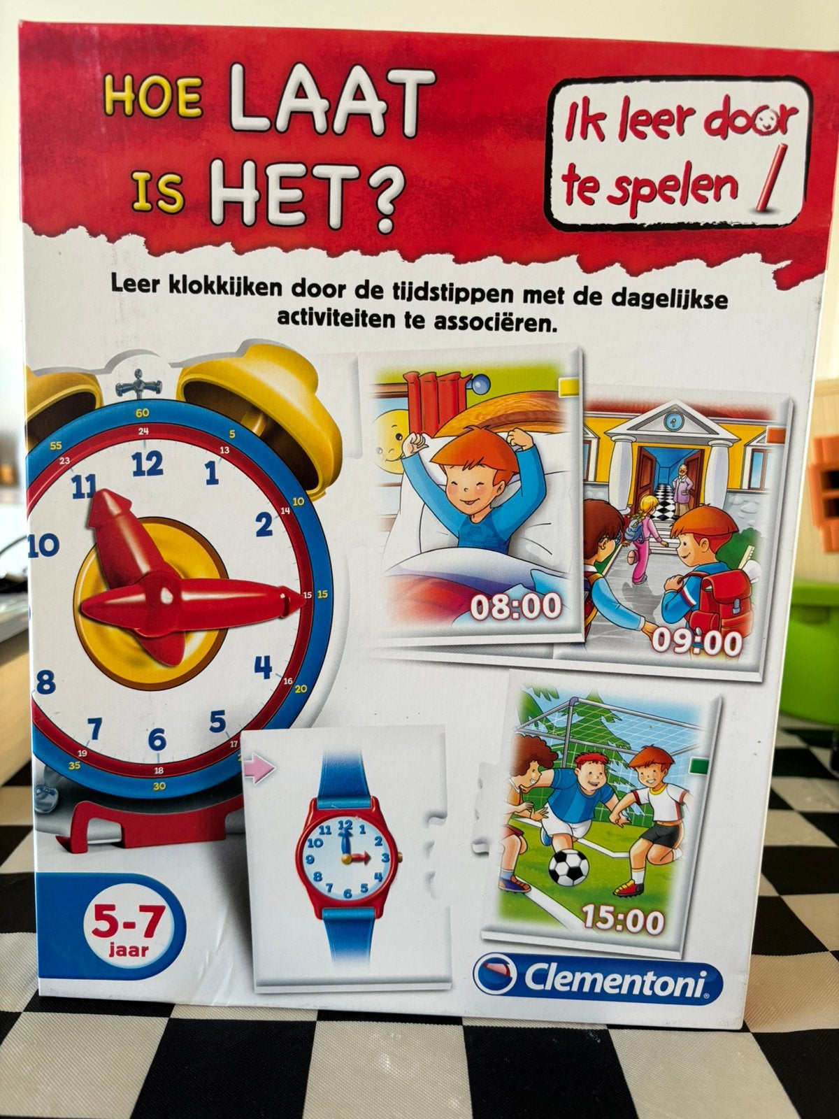 Educatief spel - hoe laat is het?, Ophalen, Gebruikt, Ontdekken