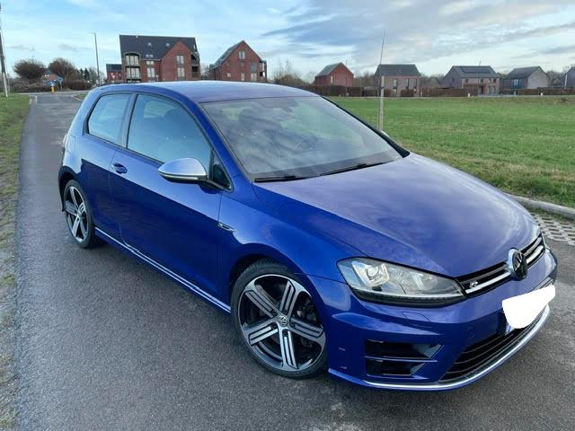 Volkswagen Golf R 2.0 TSI, Auto's, Automaat, 1984 cc, Blauw, Alcantara