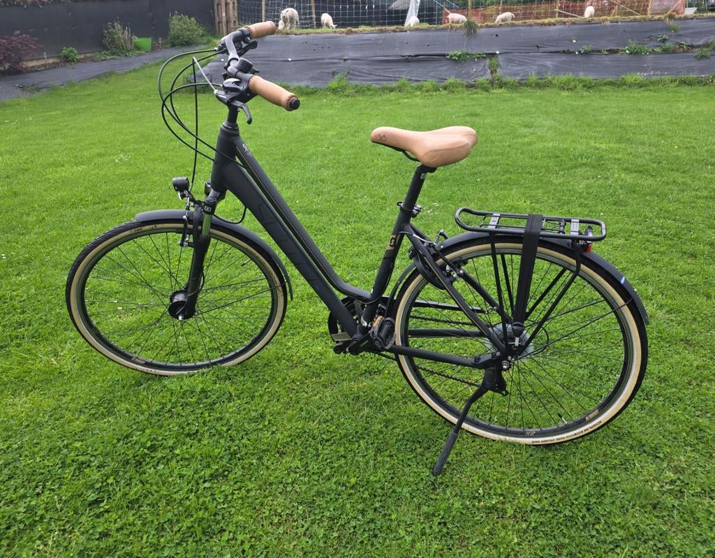 Scott damesfiets - zwart maat M zgan, Fietsen en Brommers, Ophalen, 53 tot 56 cm, Velgrem, Versnellingen