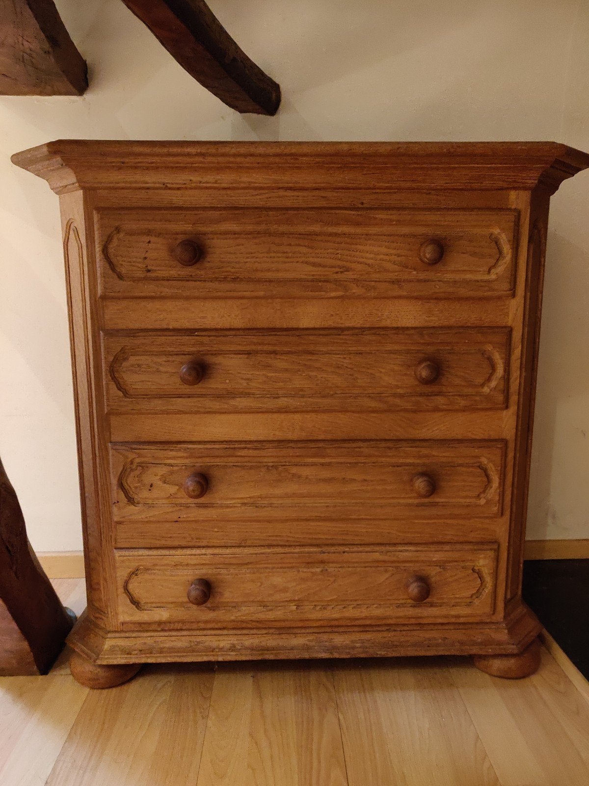 Commode en bois de chêne, Maison & Meubles, 3 ou 4 tiroirs, 25 à 50 cm, Moins de 100 cm, Enlèvement
