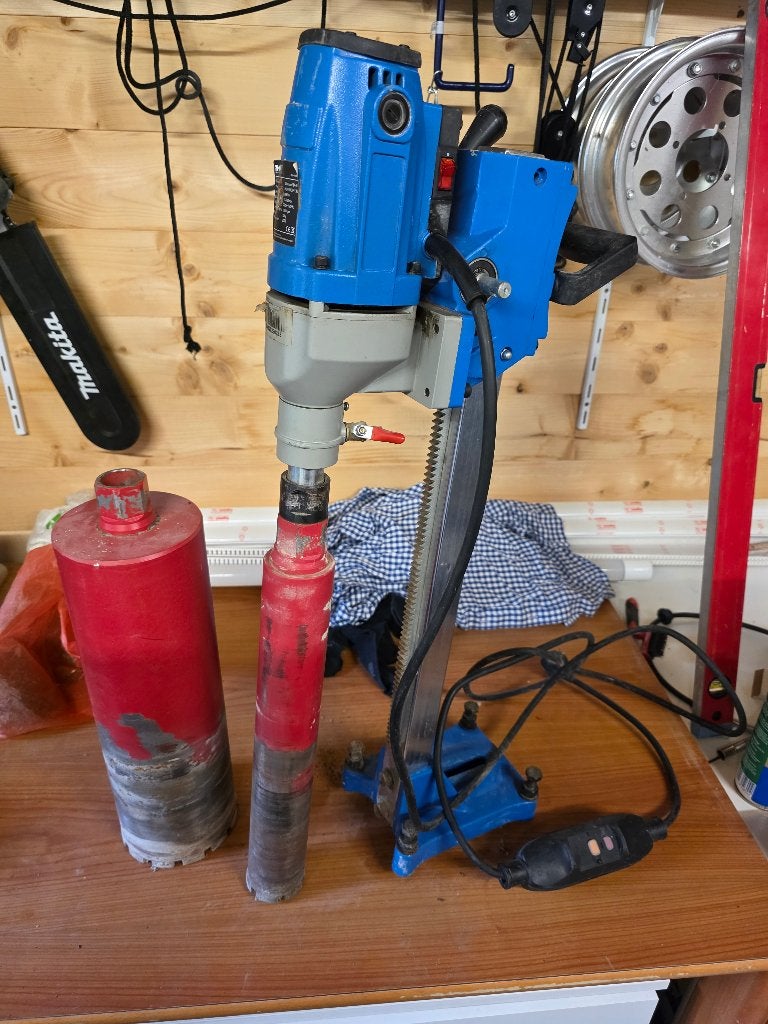 Kernboormachine en boren, Ophalen, Gebruikt