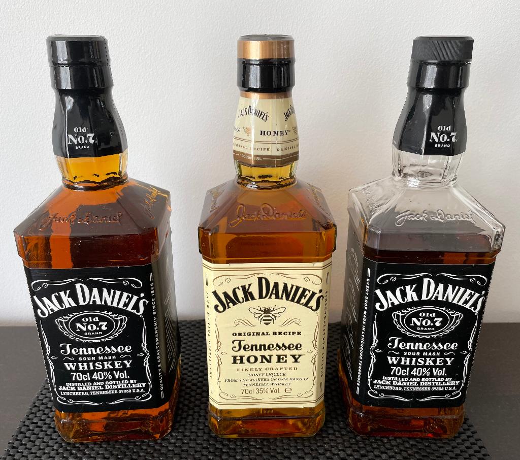 Set van 3 flessen van Jack Daniel's, Ophalen, Overige typen
