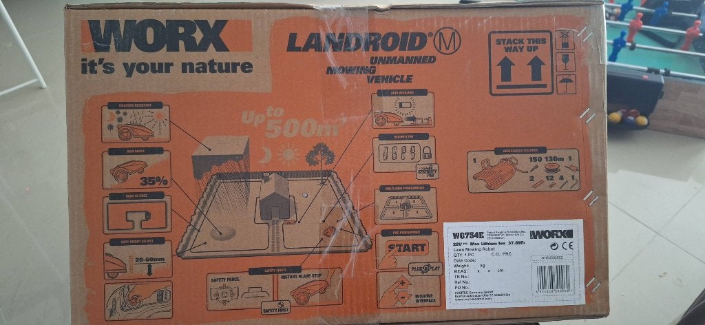 Worx Landroid M500 – Robot tondeuse automatique, Neuf., Tuin en Terras, Robotmaaiers, Ophalen, Nieuw, Worx