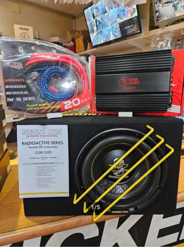 groundzero/rebel/lakro 1000w SPL, Autos : Divers, Haut-parleurs voiture