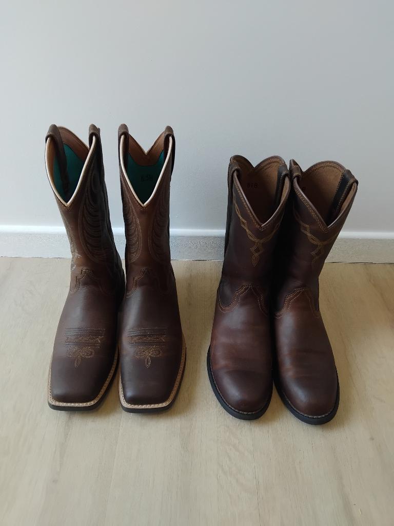 2 paar Western boots Ariat 39, Dieren en Toebehoren, Paardrijkleding, Ophalen of Verzenden, Zo goed als nieuw, Western, Dames
