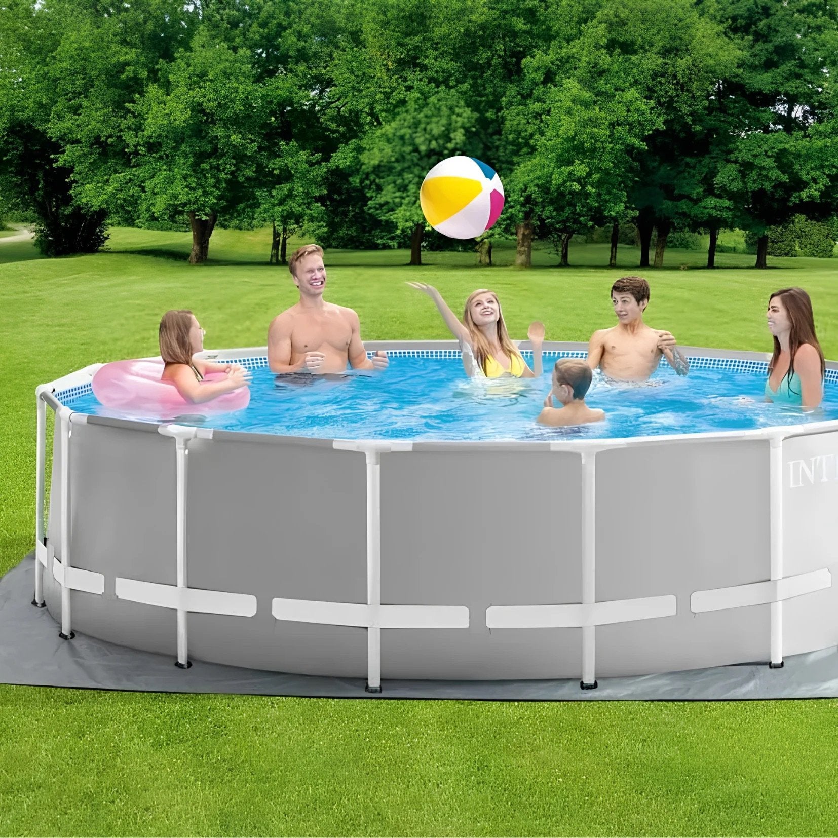Intex zwembad, Tuin en Terras, Zwembaden, Ophalen, Zo goed als nieuw