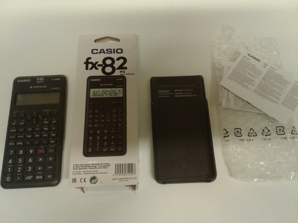 Casio fx-82 ms 2nd edition, Ophalen of Verzenden, Zo goed als nieuw