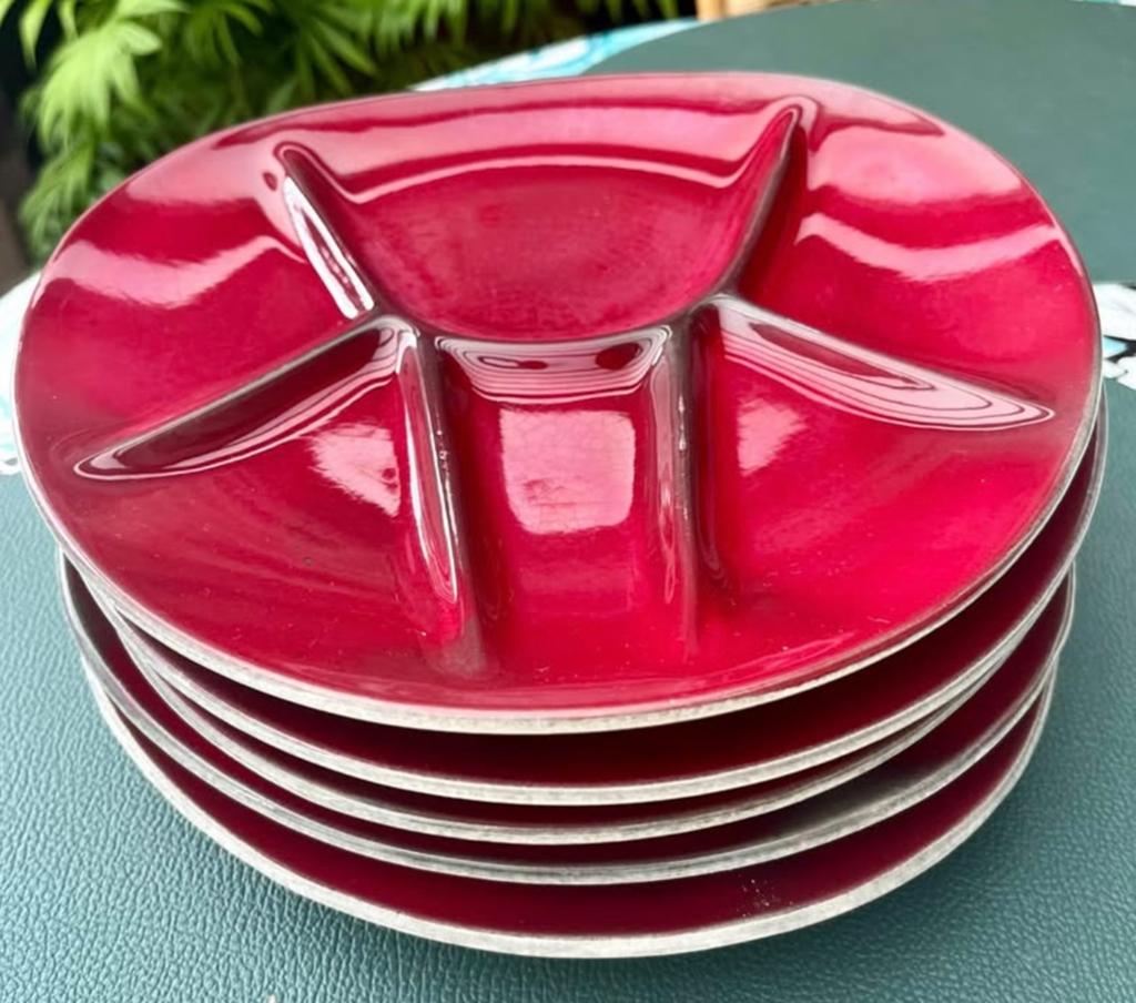 Assiettes a fondue, Enlèvement, Comme neuf, Céramique, Assiettes(s)