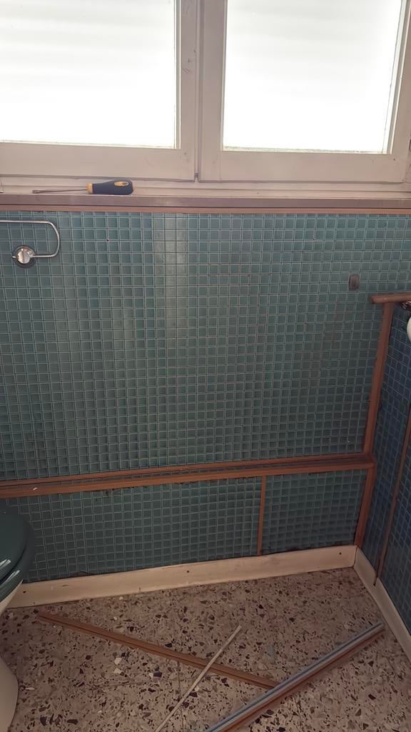 Plaque bleu imitation carrelage mosaïque, Bricolage & Construction, Enlèvement ou Envoi