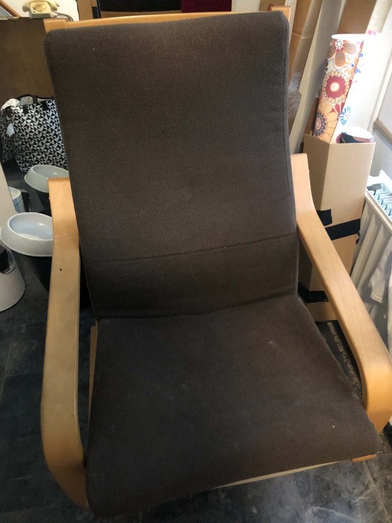 zetel, Ophalen, Hout, Gebruikt, Eenpersoons
