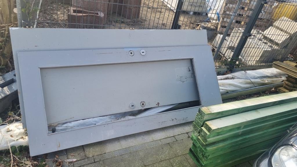 2 oude houten  deuren, Doe-het-zelf en Bouw, Deuren en Vliegenramen, Ophalen