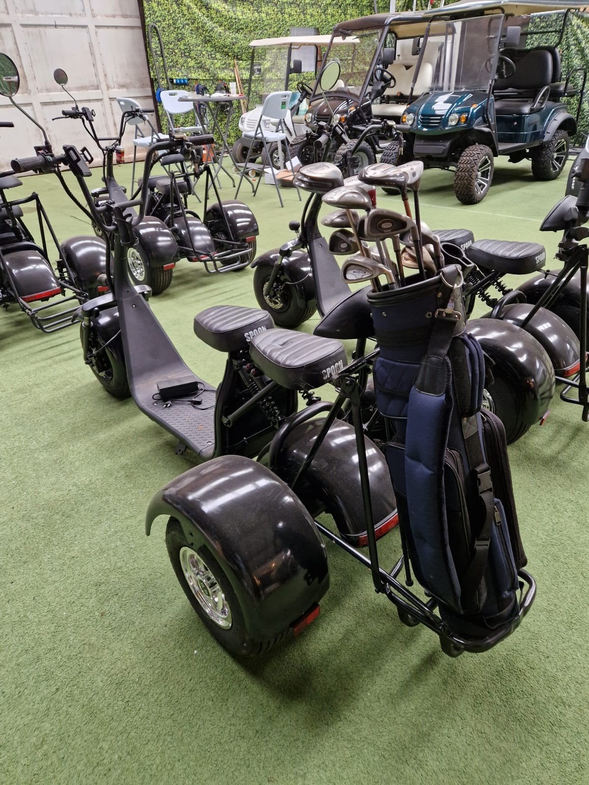 Golfdriewielers, Ophalen, Golfkar