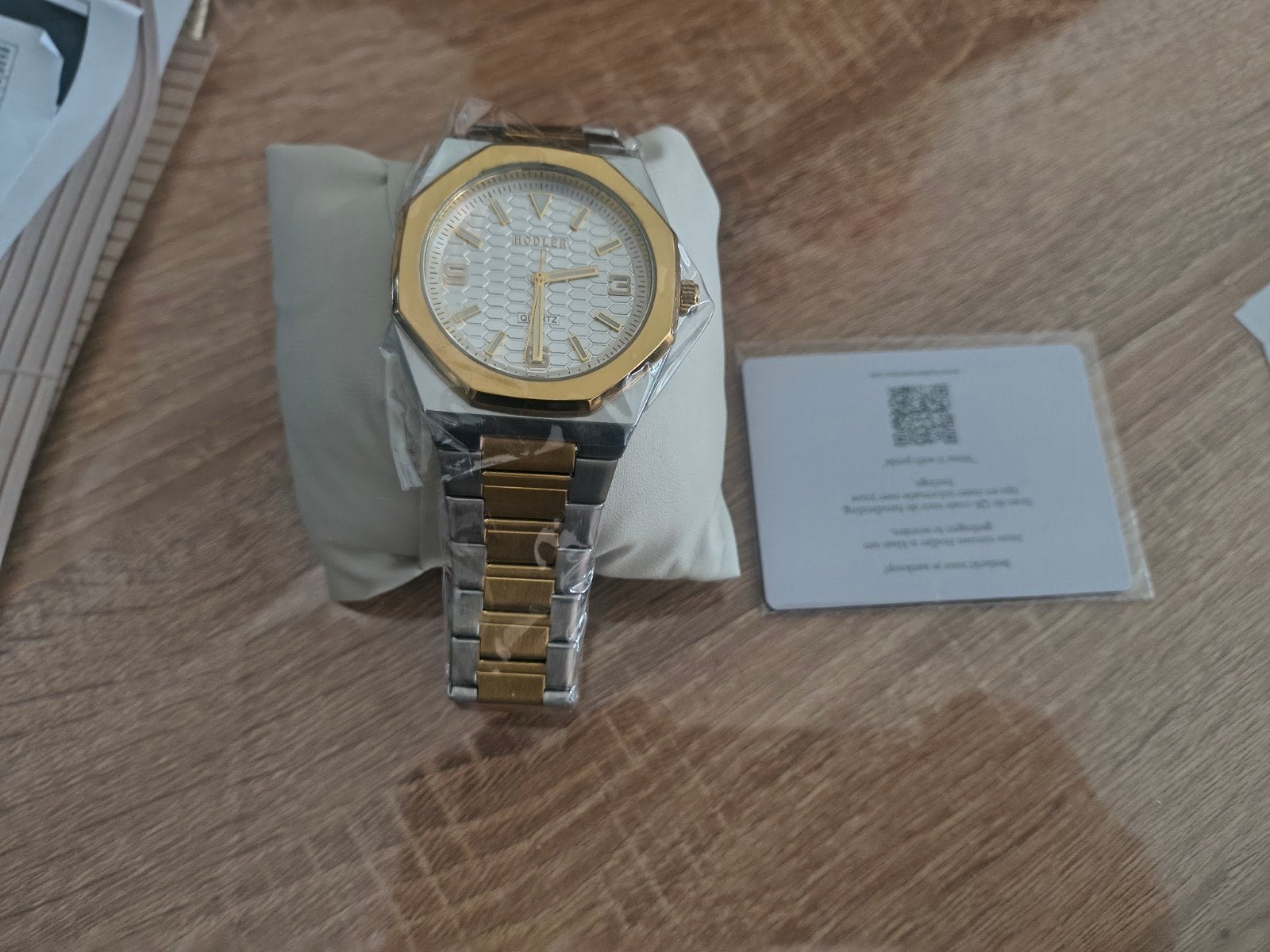 Hodler watches Zernez -gold zilver polshorloge, Handtassen en Accessoires, Horloges | Heren, Ophalen, Zilver, Polshorloge