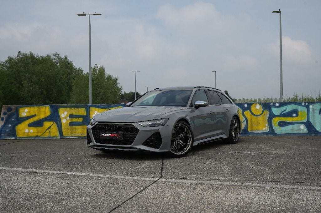 AUDI RS6 AVANT Nardo Grey Lichte Vracht Full PPF Like New, Automaat, RS6, Bedrijf, Break