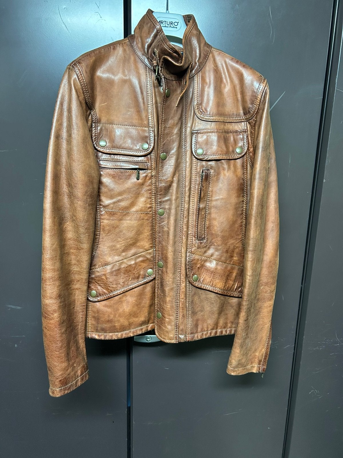 Belstaff original, Ophalen of Verzenden, Zo goed als nieuw, Maat 52/54 (L), Bruin