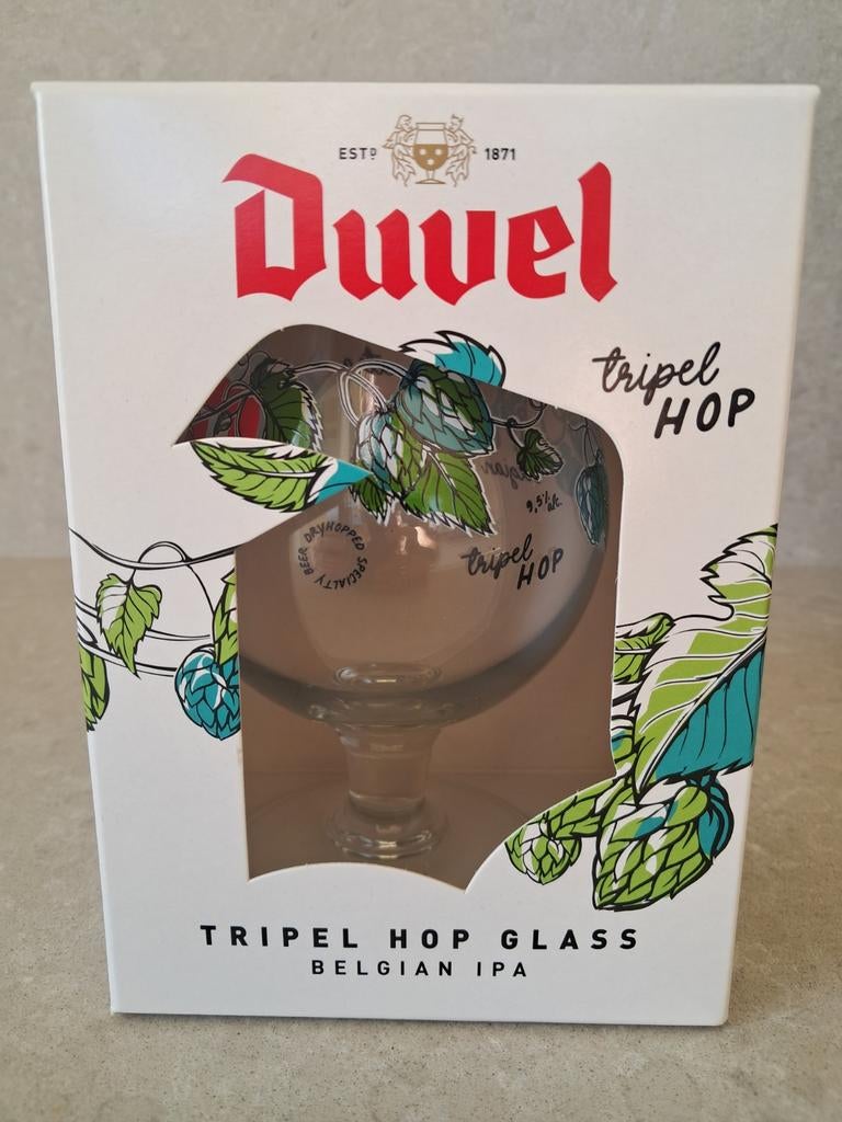 Duvel glas tripel hop, Verzamelen, Ophalen, Nieuw, Bierglas