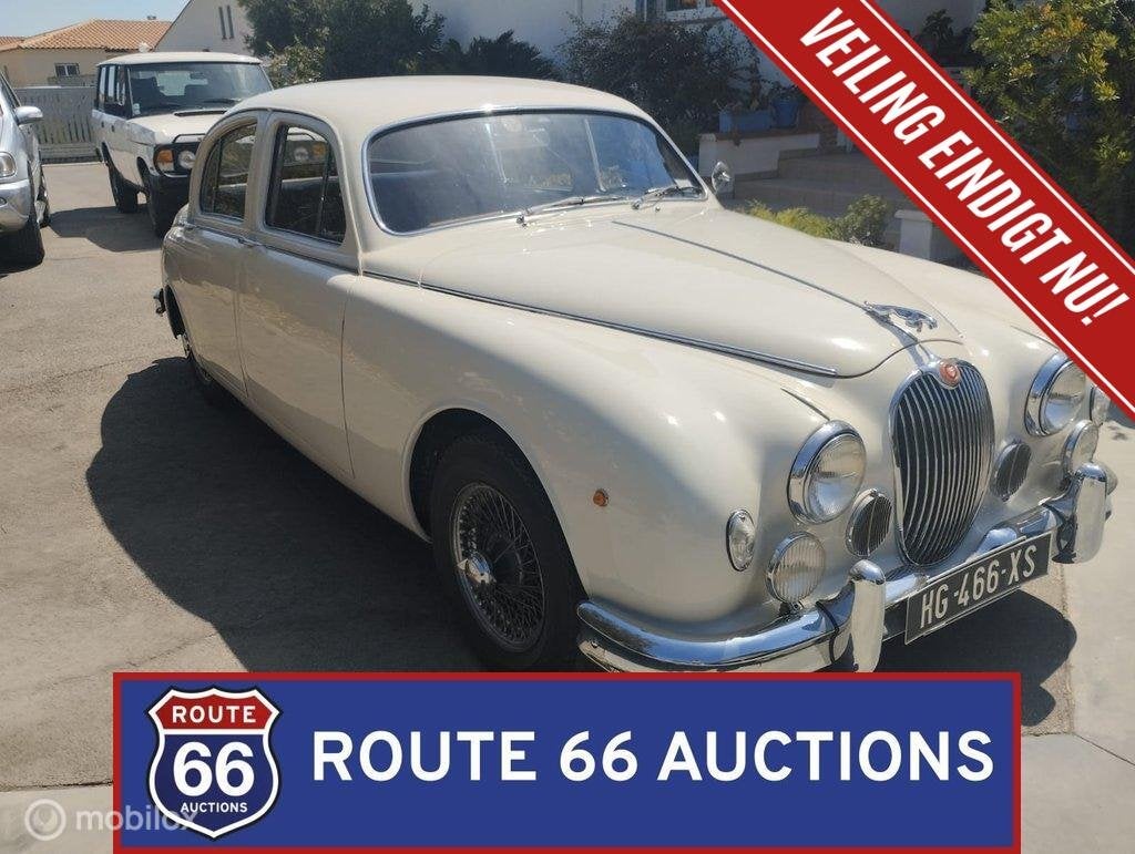 Jaguar Mark 1 3.4 Litre | 1959 | Route 66 Auctions, Auto's, Zwart, Bedrijf, Handgeschakeld, Overige carrosserie