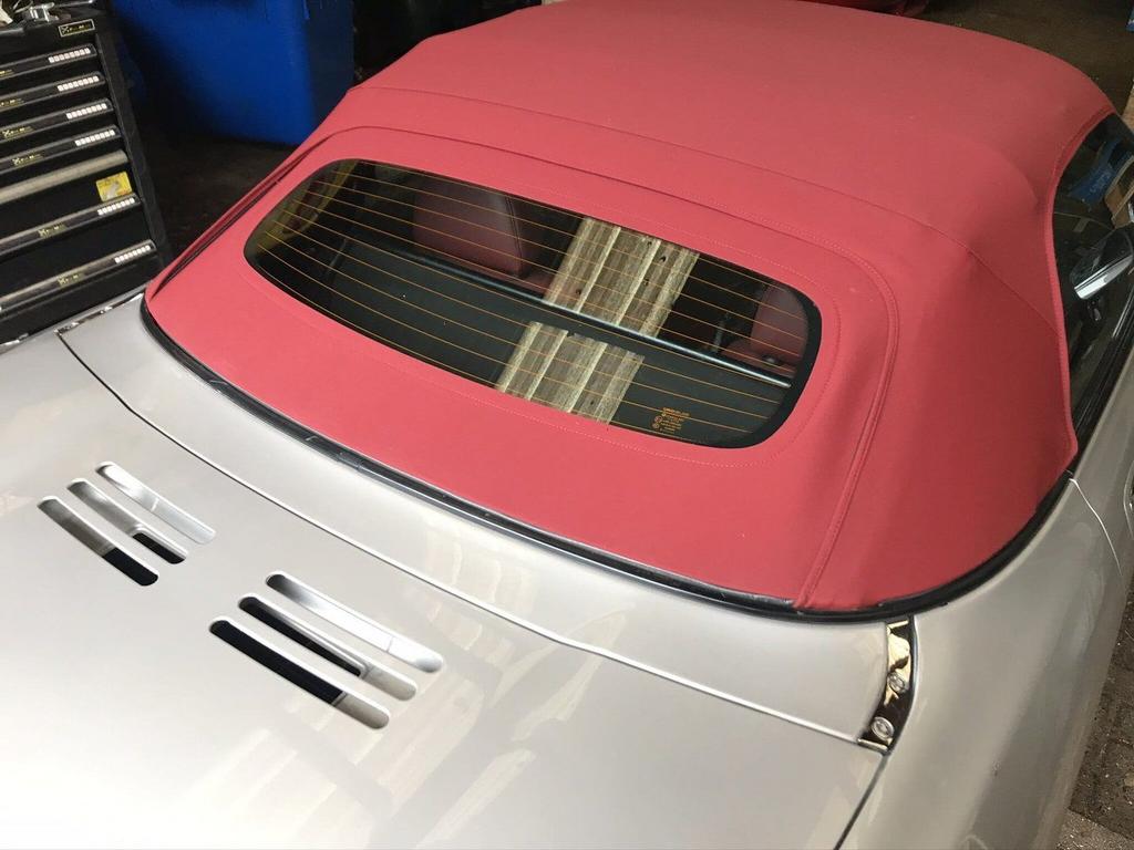 mg f mgf mg tf mgtf anniversary rode softtop+glazenruit, Auto-onderdelen, Interieur en Bekleding, MG, Nieuw, Ophalen of Verzenden