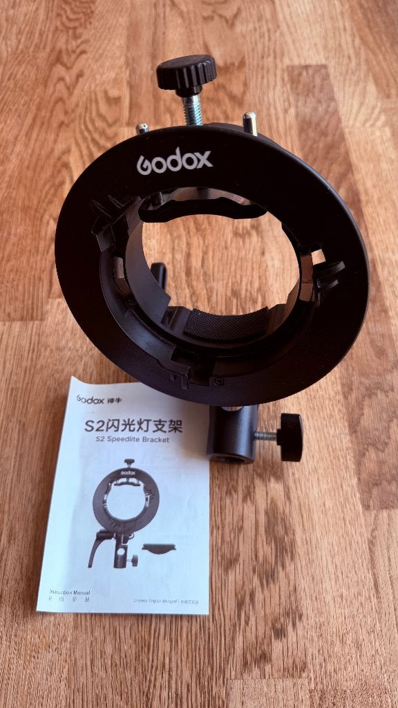 Godox S2 speedlite bracket, Audio, Tv en Foto, Fotografie | Fotostudio en Toebehoren, Ophalen of Verzenden, Zo goed als nieuw
