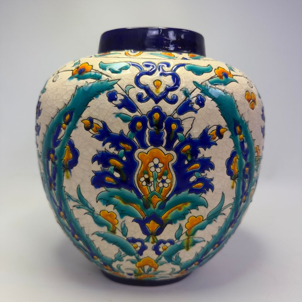 Keramische Iznik vaas van Charles Catteau voor Boch Keramis, Ophalen of Verzenden