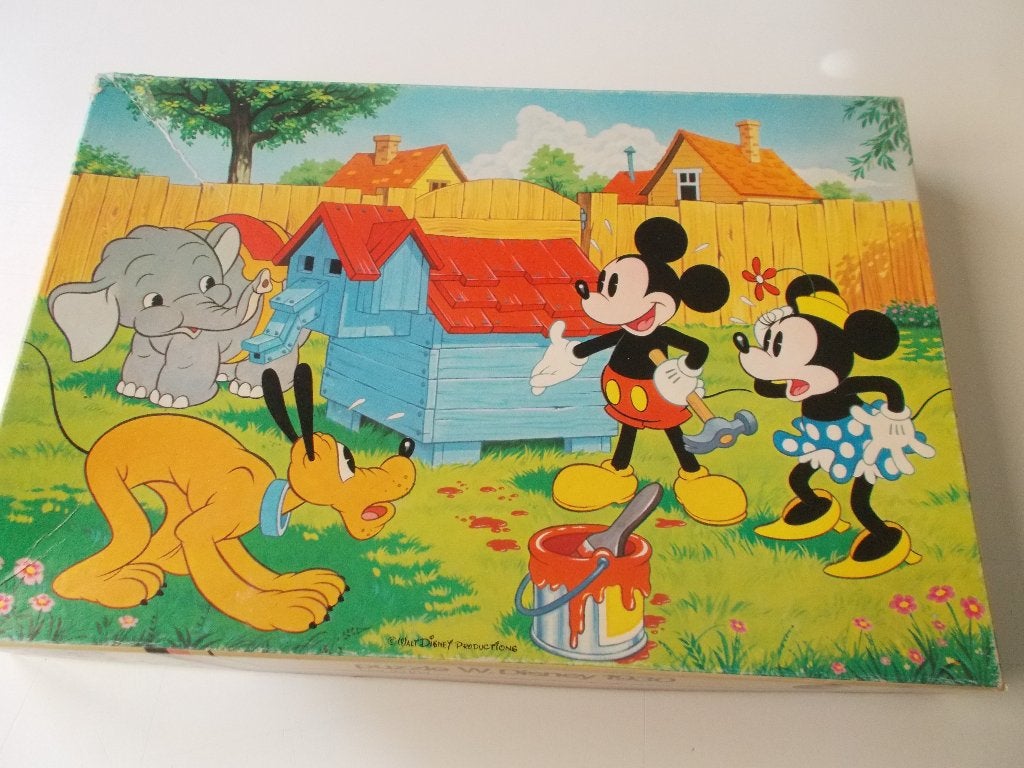 Puzzle Walt Disney 1930 Clem toys Vintage. 100 Compleet, Verzamelen, Disney, Ophalen of Verzenden, Zo goed als nieuw
