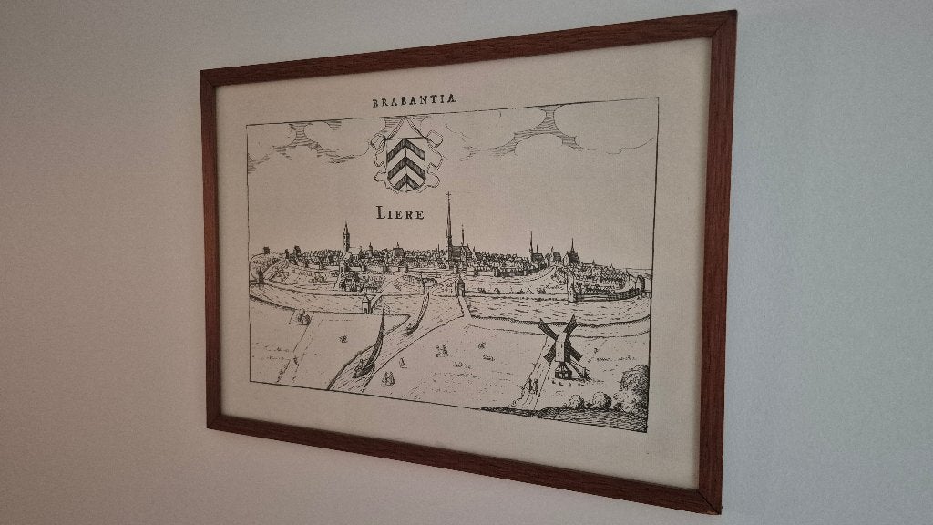 Tekening Stad Lier, Antiek en Kunst, Ophalen, Tekening