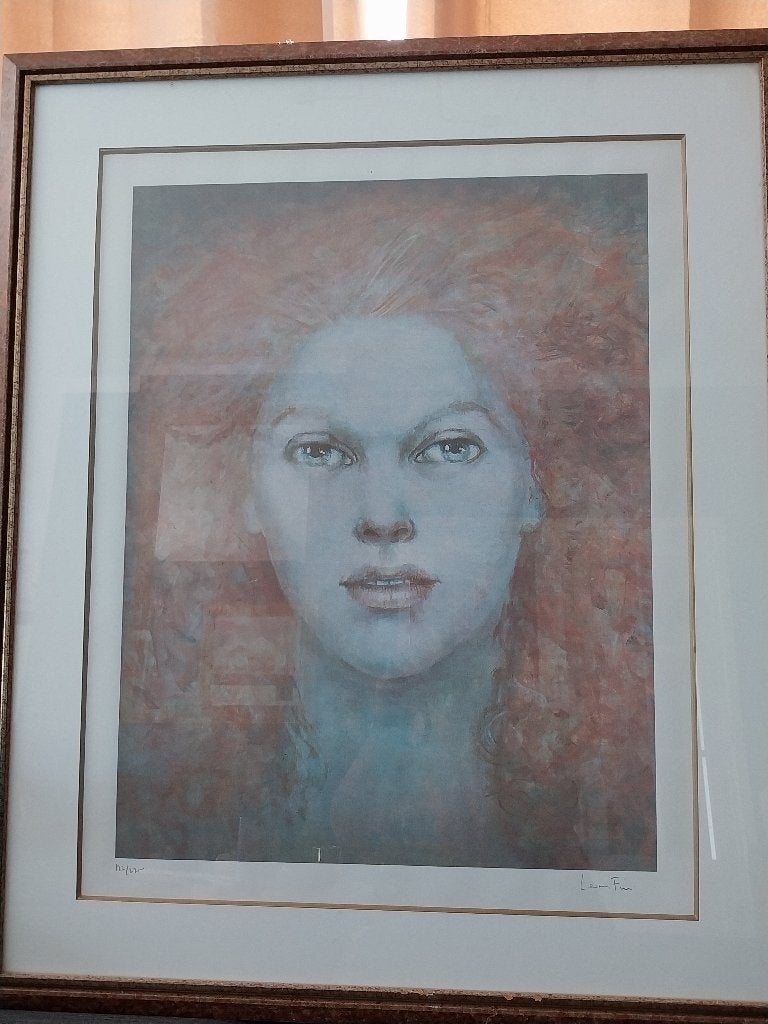 Originele lithografie gesigneerd Leonor Fini, Ophalen, Portret en Figuren, Gelimiteerde oplage, Lithografie