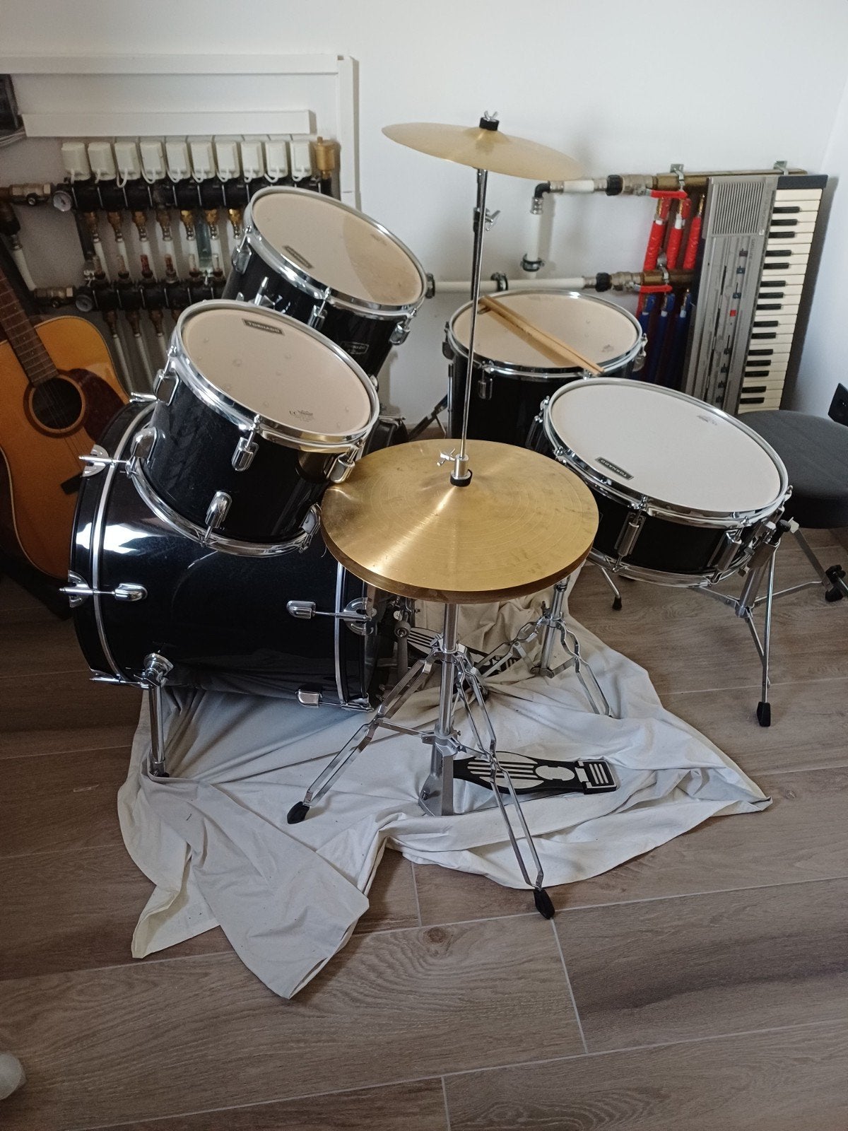Bijna nieuwe Mapex Tornado-batterij, Ophalen