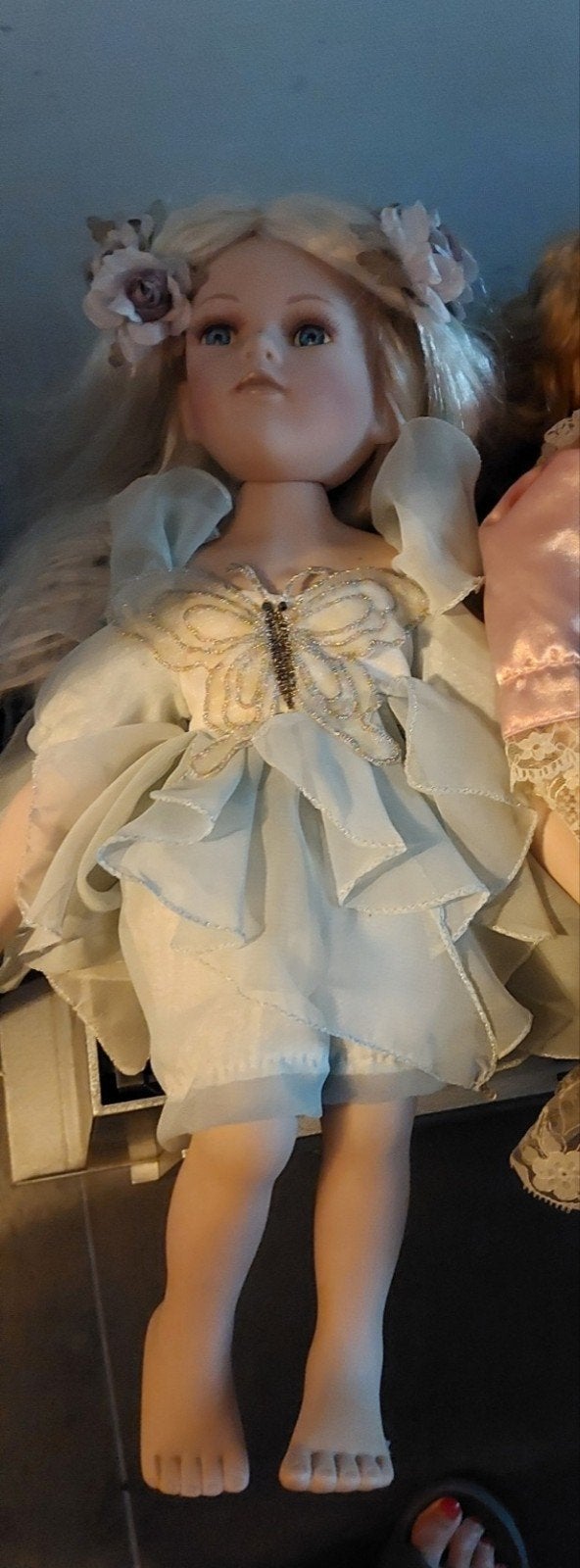 poupée en porcelaine rare (vintage, en excellent état), Collections, Enlèvement