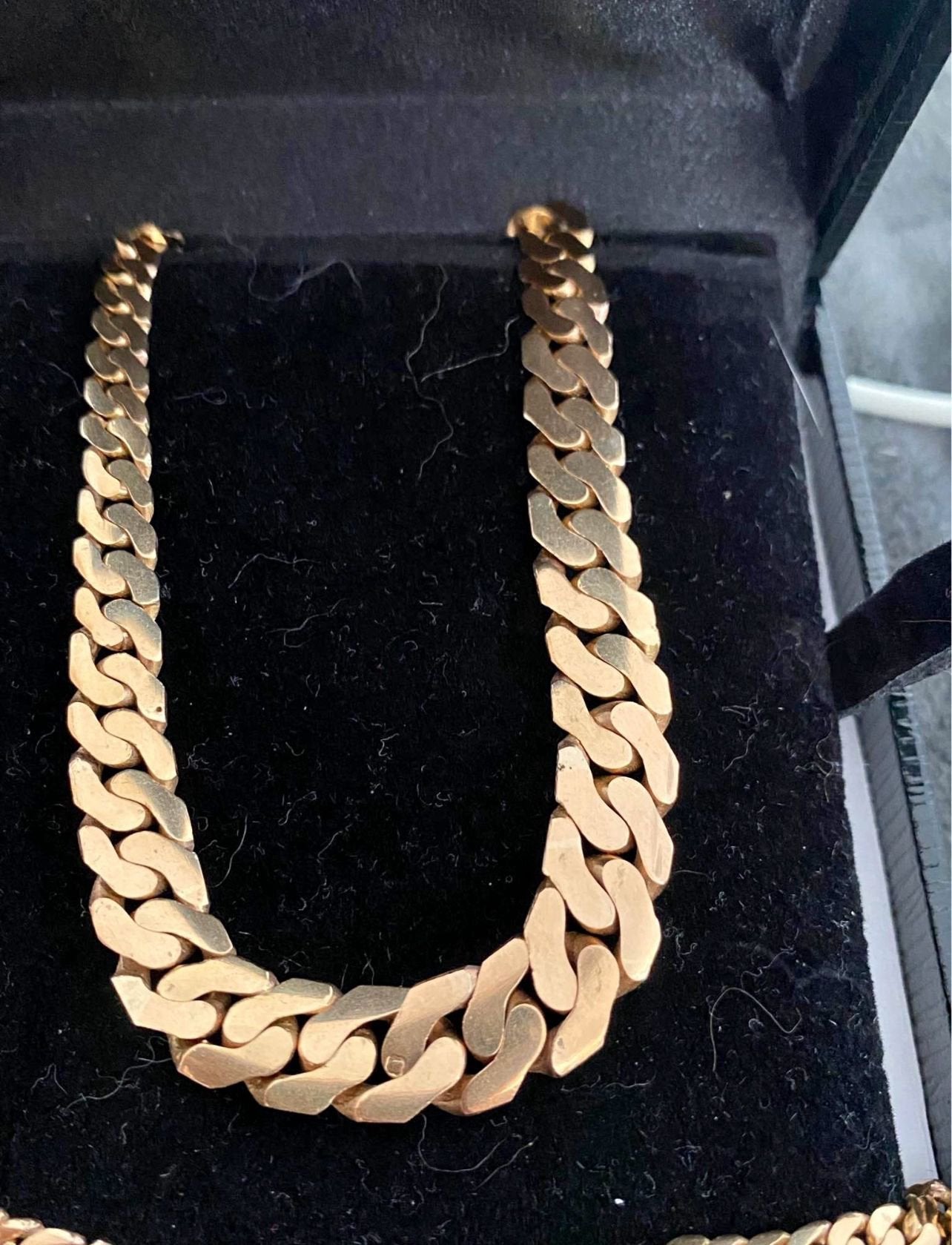 18 K rad cou ketting, Bijoux, Sacs & Beauté, Colliers, Enlèvement, Comme neuf