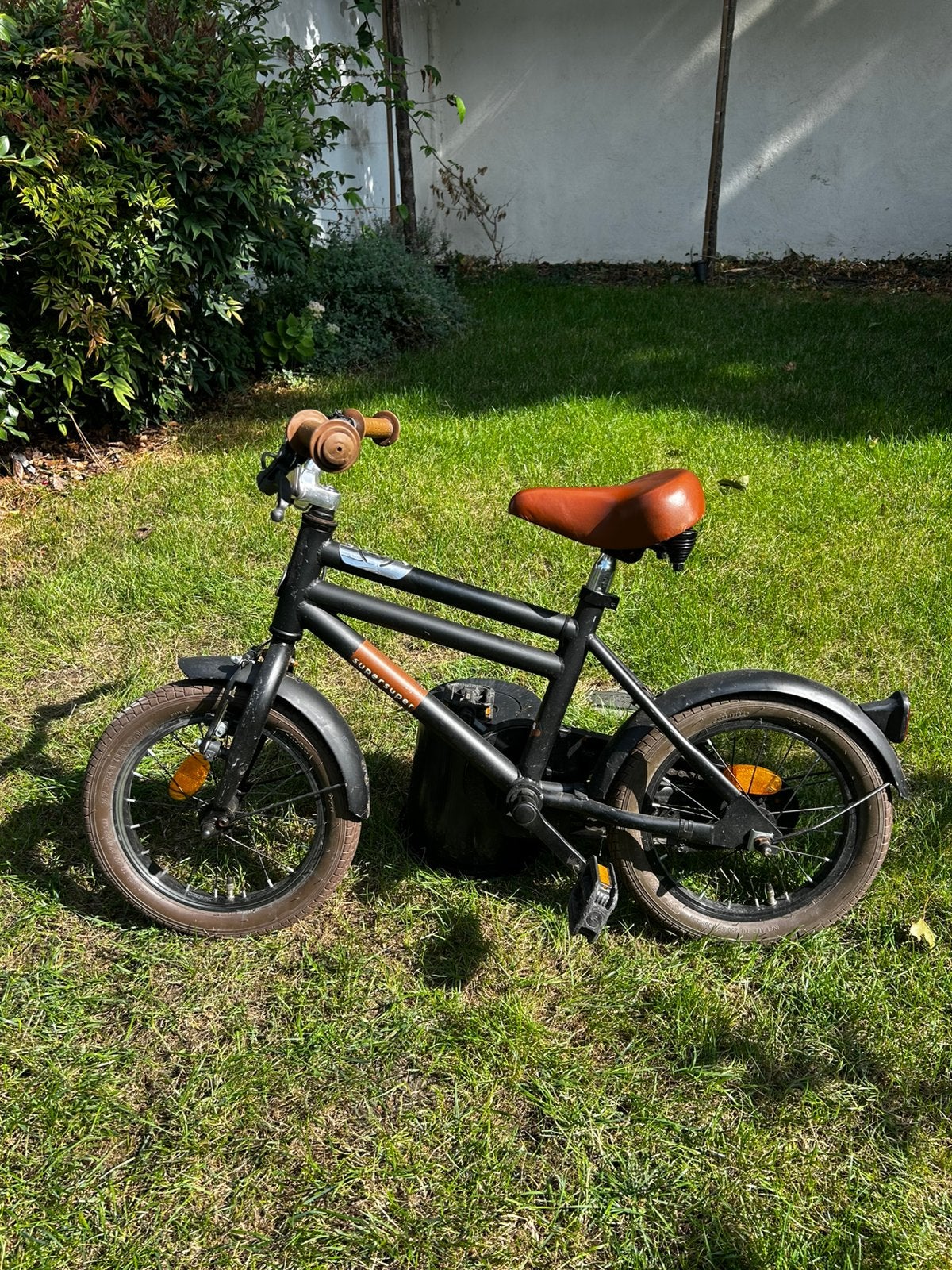Kinderfiets 14 inch, Ophalen, Terugtraprem, Gebruikt, Staal