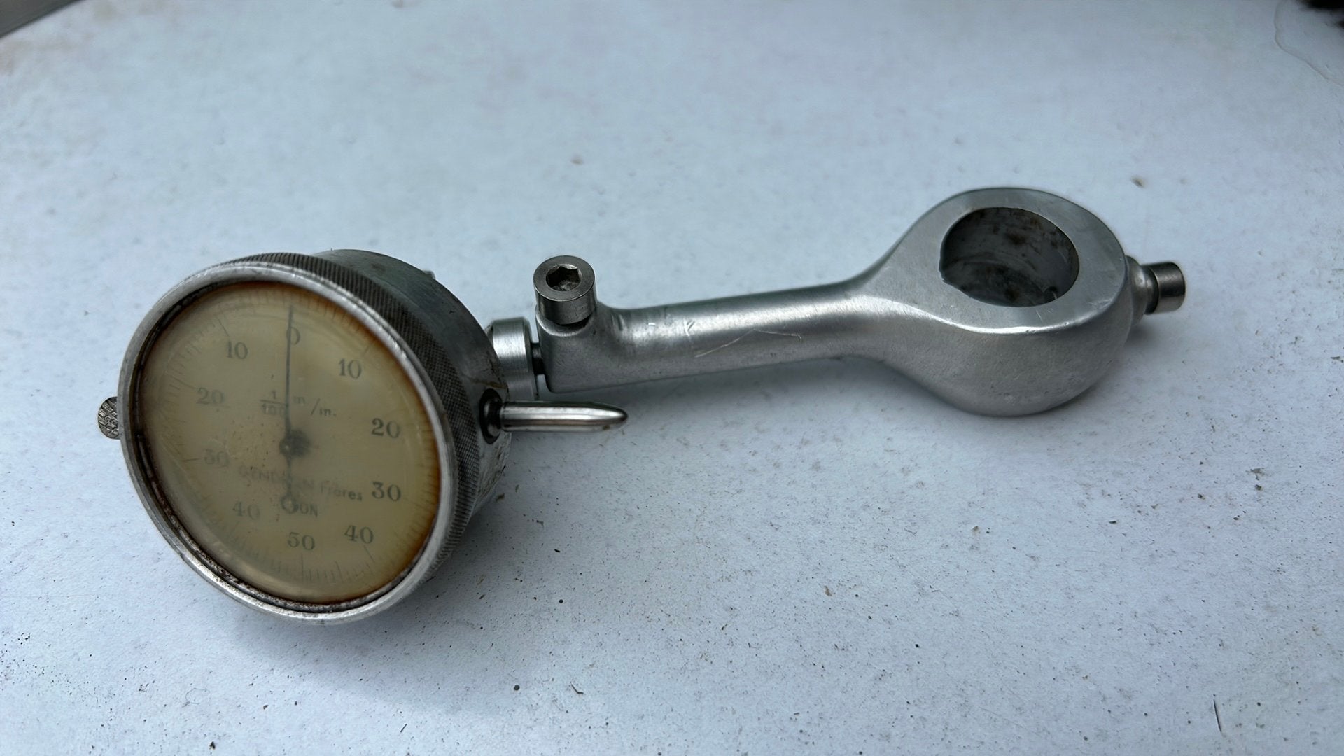Vintage meetklok Gendron frères Lyon, Doe-het-zelf en Bouw, Ophalen of Verzenden, Gebruikt