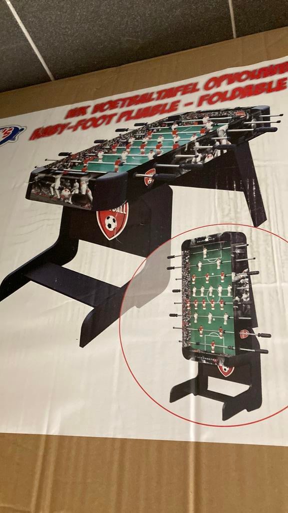 Voetbal - tafelvoetbal- nieuw- Aalter 9880, Enlèvement, Neuf