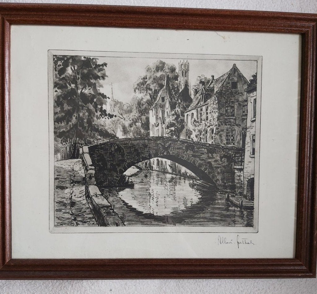 Etsen van Albert Goethals, Ophalen