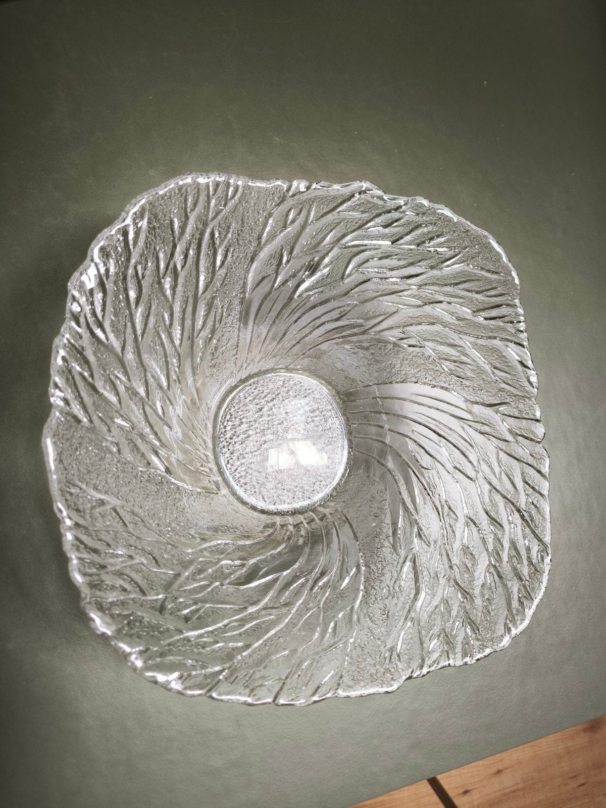 vintage Fins kunstglas jaren 70, Ophalen, Schaal