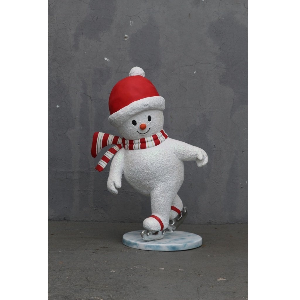Snowboy patinant avec chapeau rouge — Bonhomme neige 133 cm, Divers, Enlèvement, Neuf