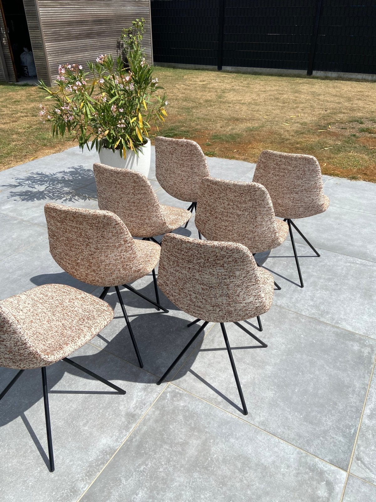 Eetkamerstoelen, Maison & Meubles, Chaises, Tissus, Hedendaags modern, Autres couleurs, Comme neuf