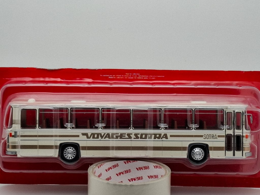 Saviem L75 Touringcar Bus (1970) - Hachette1/43, Hobby en Vrije tijd, Modelauto's | 1:43, Verzenden, Zo goed als nieuw, Bus of Vrachtwagen